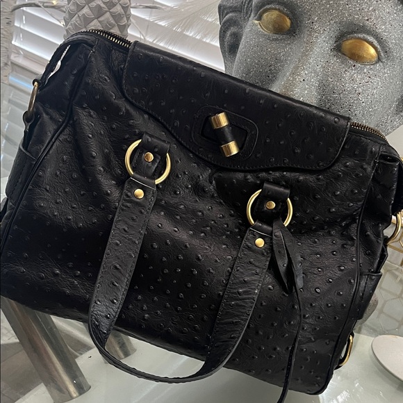 Yves Saint Laurent Handbags - YSL Rive Gauche Ostrich limited